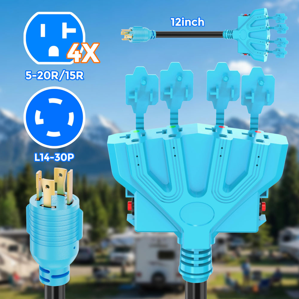 CircleCord Generator Adapter showing NEMA connections