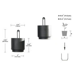 CISEANOL Hanging Planter mounted on a wall with plants
