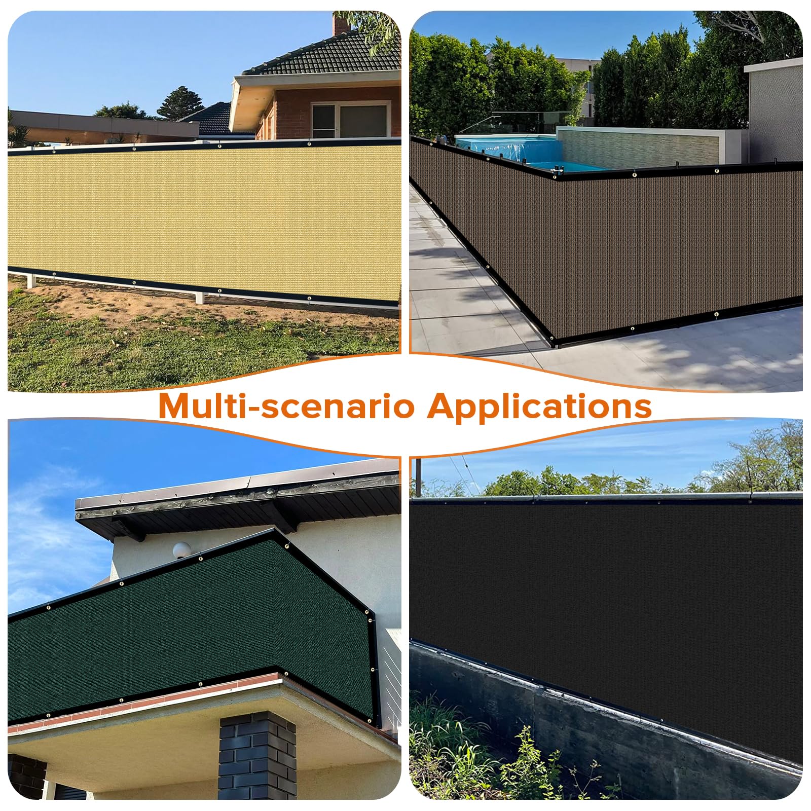 Cisvio Fence Privacy Screen blocking sunlight