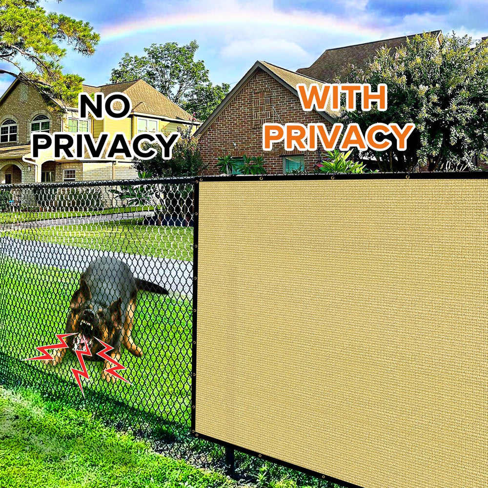 Cisvio Fence Privacy Screen installed on a patio