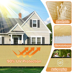 Cisvio Fence Privacy Screen showing double-reinforced edges