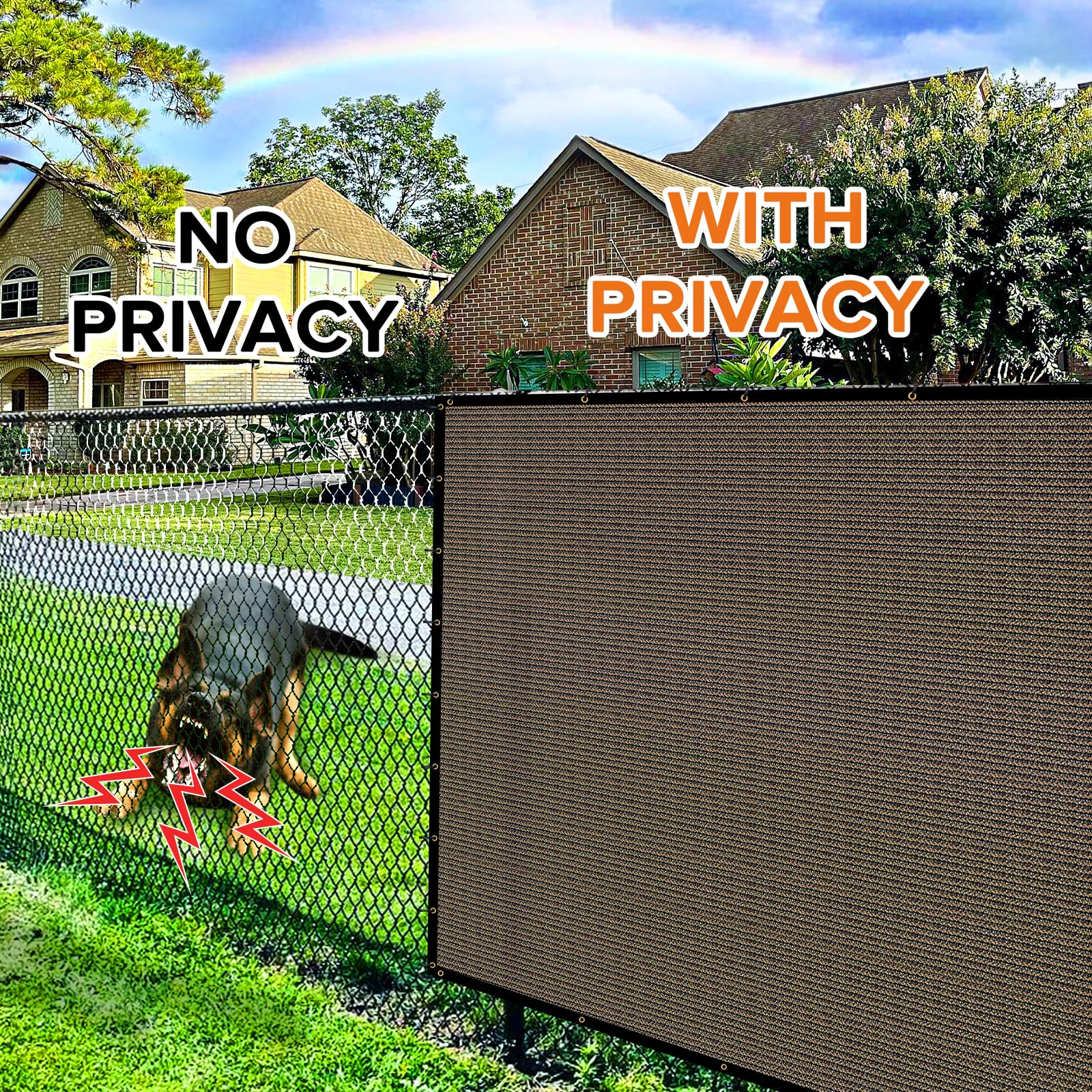 Cisvio heavy duty privacy screen on a balcony