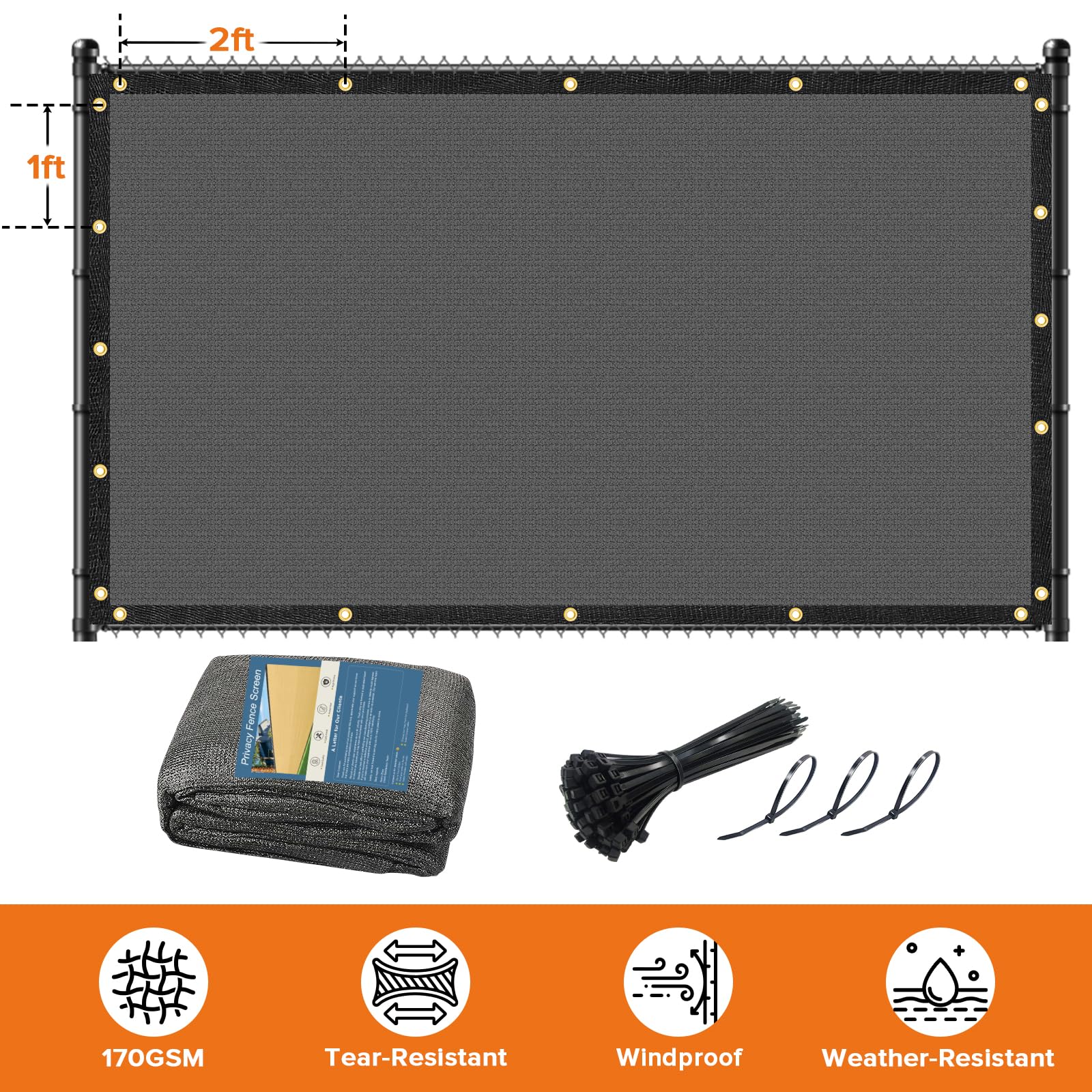 Cisvio Privacy Fence Screen folded for storage