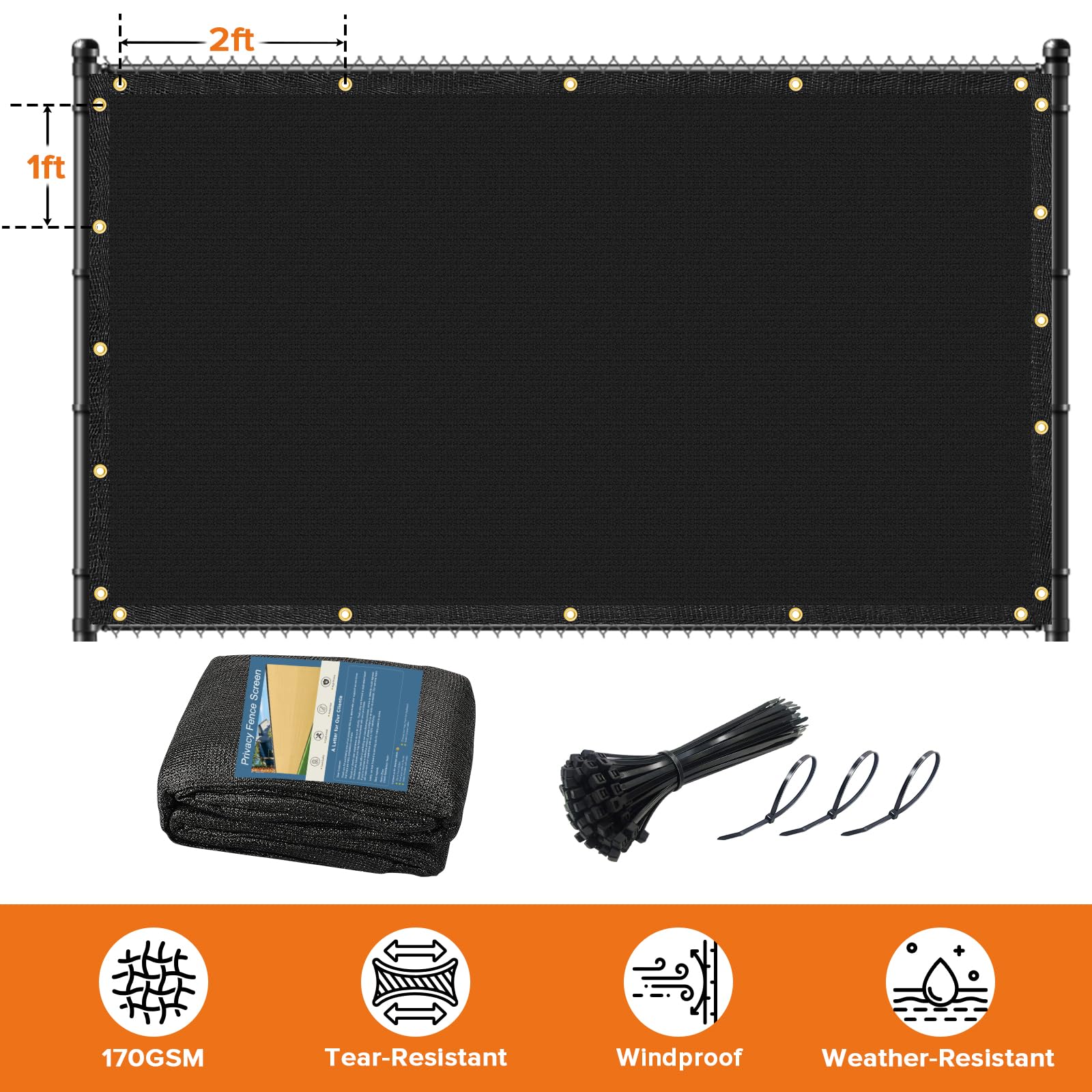 Cisvio privacy screen in a garden setting