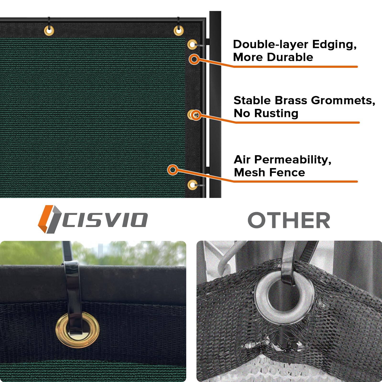 Cisvio privacy screen in a garden setting