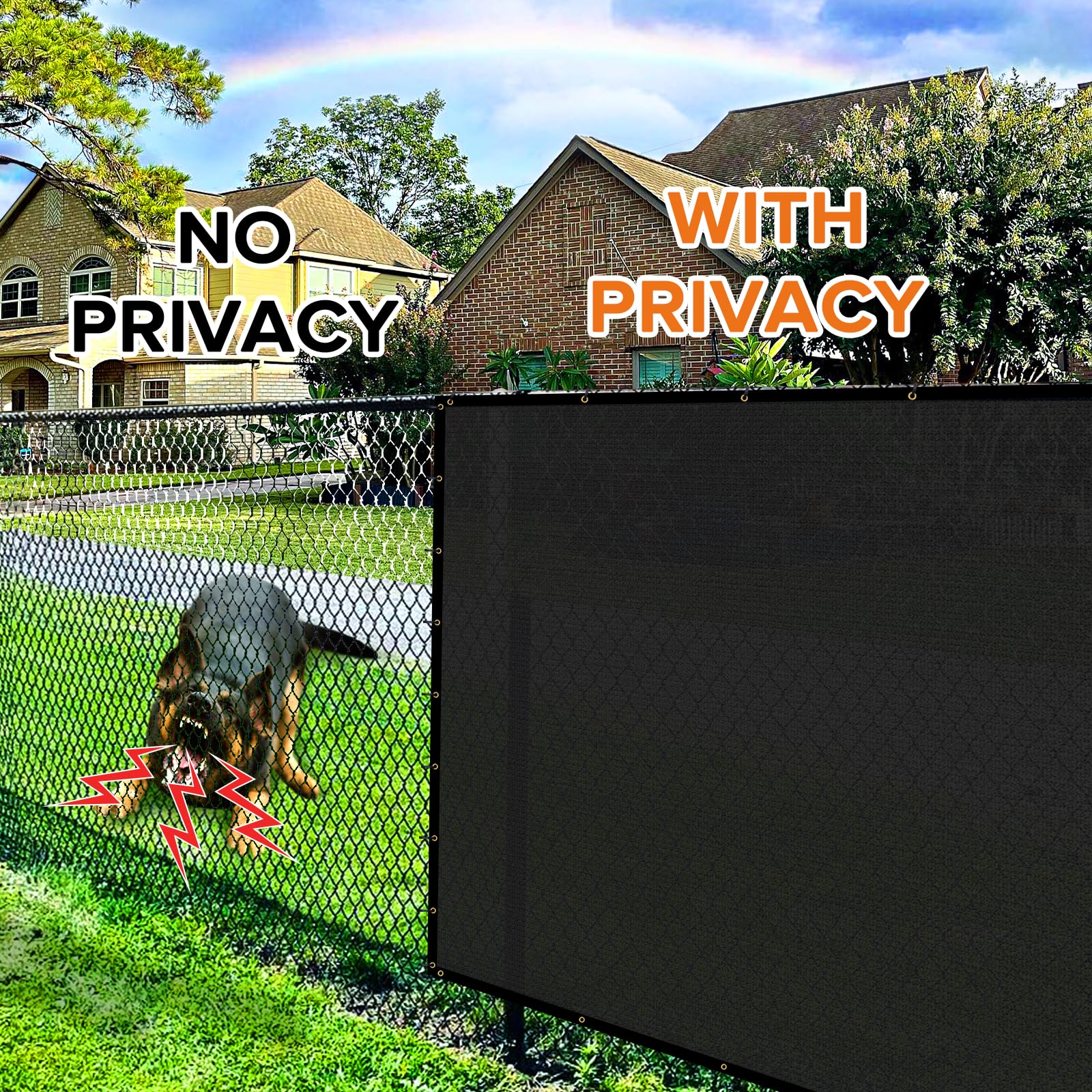 Cisvio privacy screen installed on a balcony