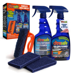 Citrusafe Grill Care Kit 5 piece set with cleaner and scrubber