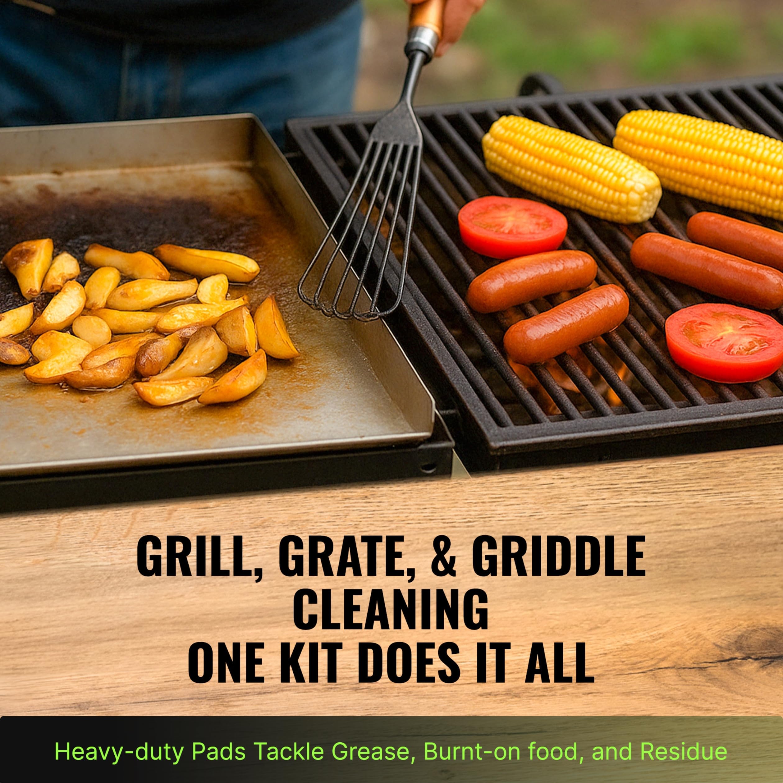 Citrusafe Grill Care Kit components laid out on a table