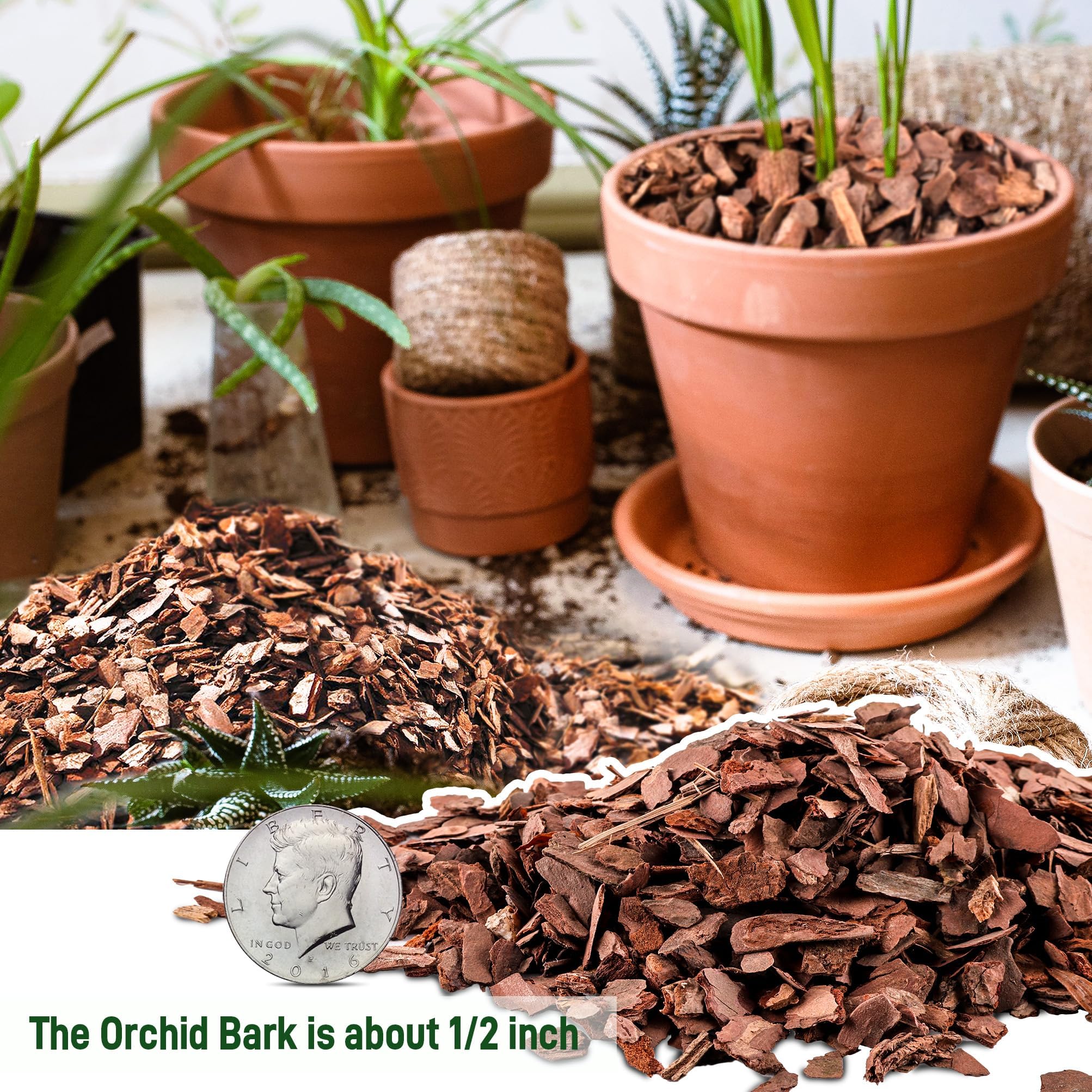 CJGQ Organic Potting Bark package side view