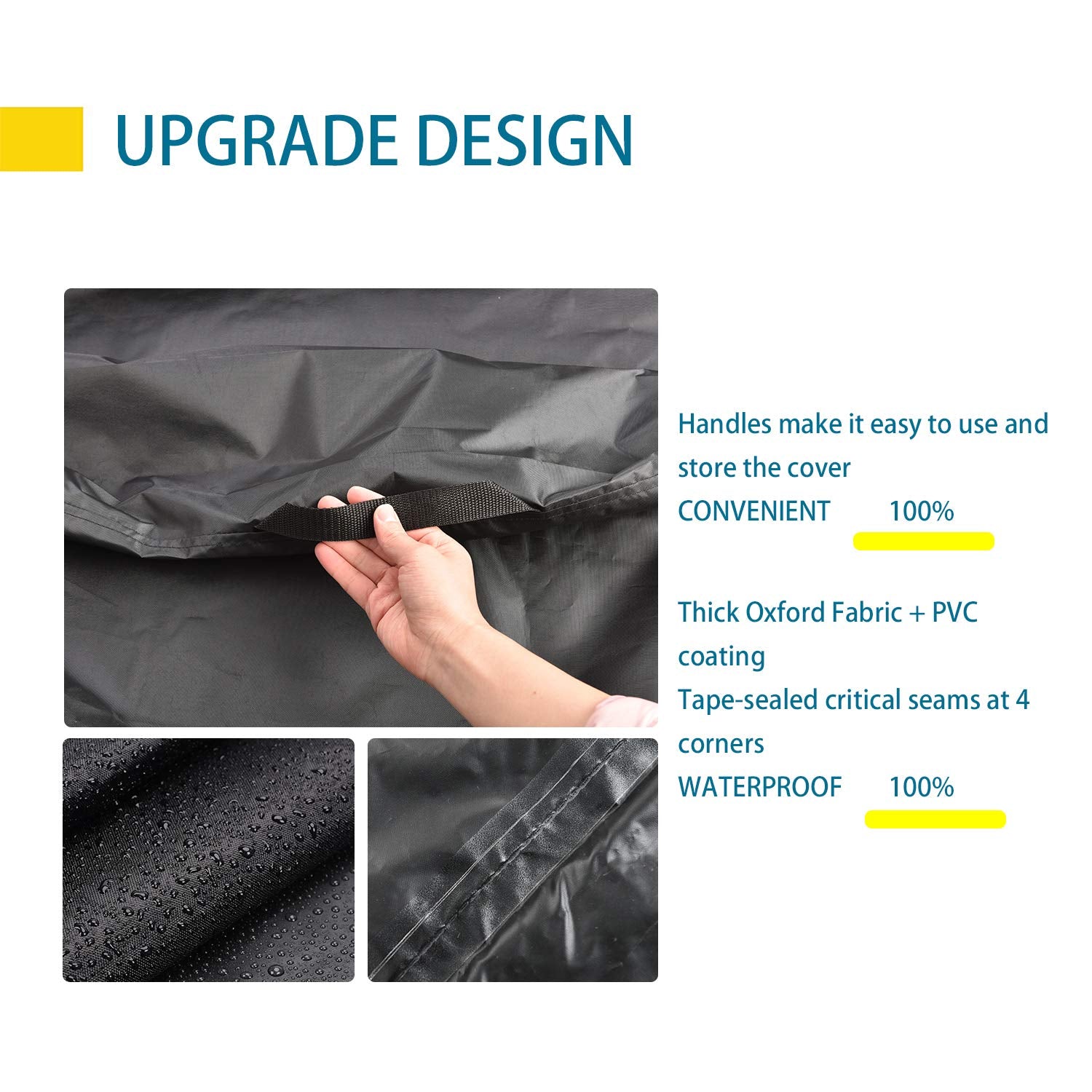 CKCLUU Patio Furniture Set Cover 90 inch showing buckles