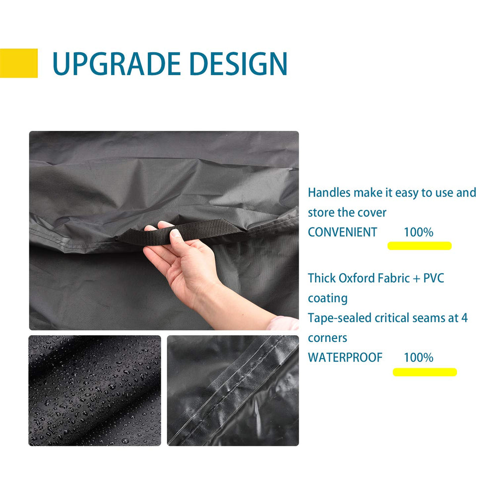 CKCLUU Patio Furniture Set Cover 90 inch showing buckles