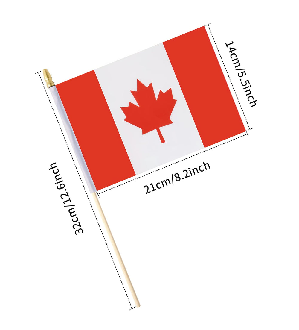 Ckexin 25-pack mini flags with poles
