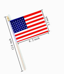 Ckexin Mini American Flag displaying rounded spear top
