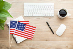 Ckexin Mini American Flags assembled with sticks