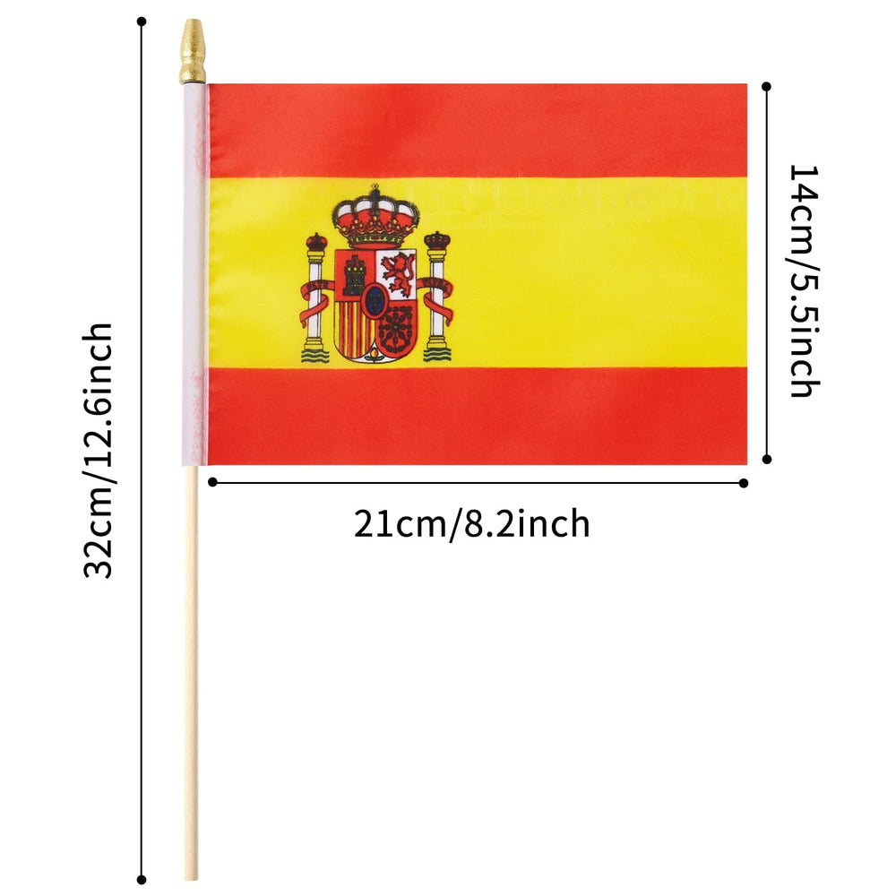 Ckexin Mini Spanish Flag on stick close-up