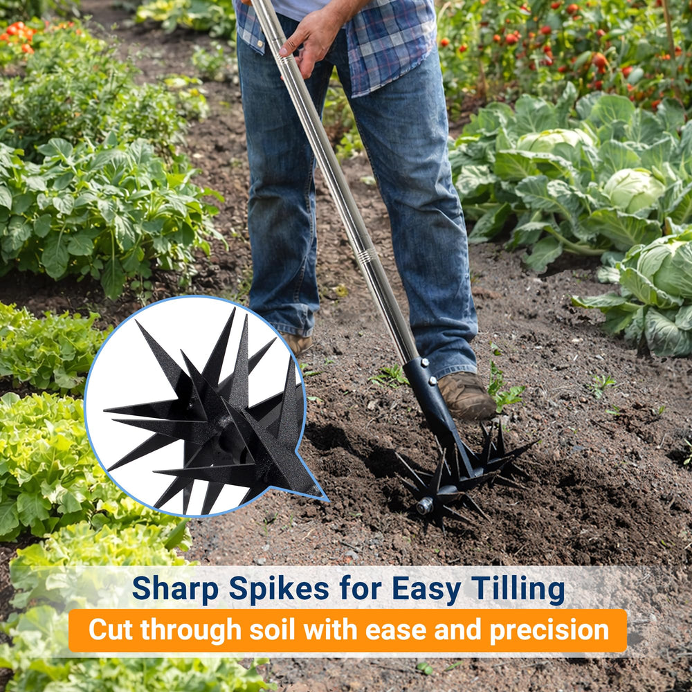 CKLT cultivator showing adjustable stainless steel handle
