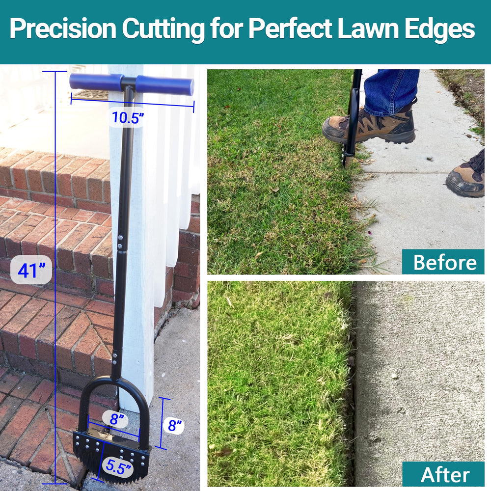 CKLT Edger Lawn Tool 41in in use on a garden path