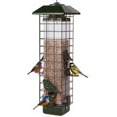 Ckoytals Squirrel Proof Bird Feeder front view in green