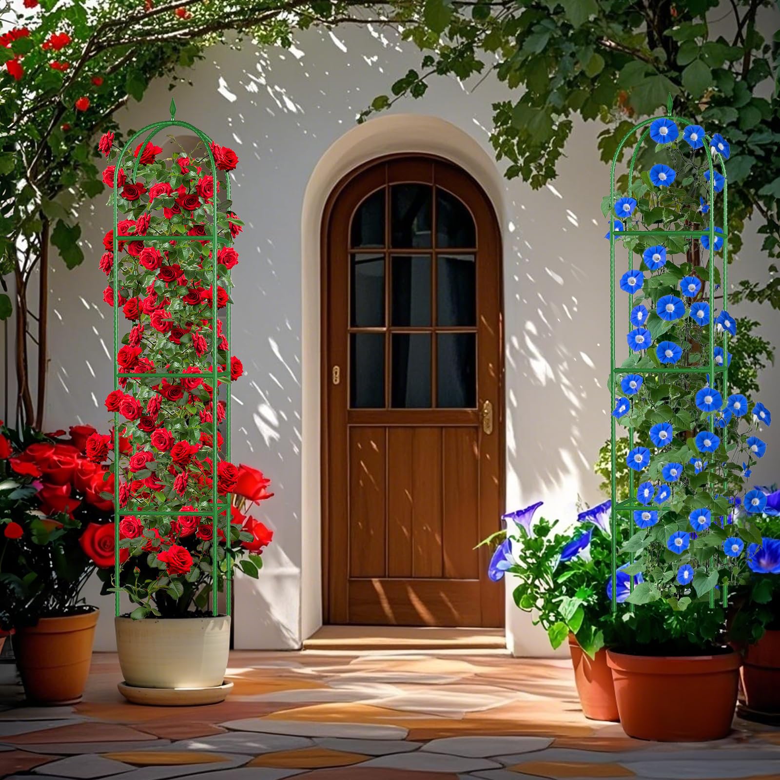 CL FUN Garden Trellis during easy assembly process
