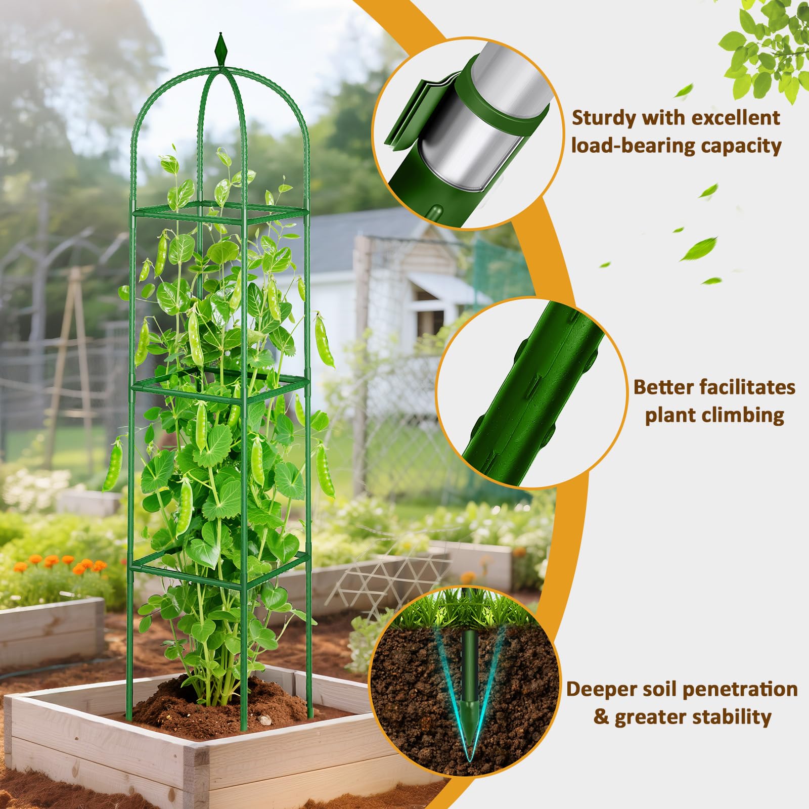 CL FUN Garden Trellis set with bonus plant clips