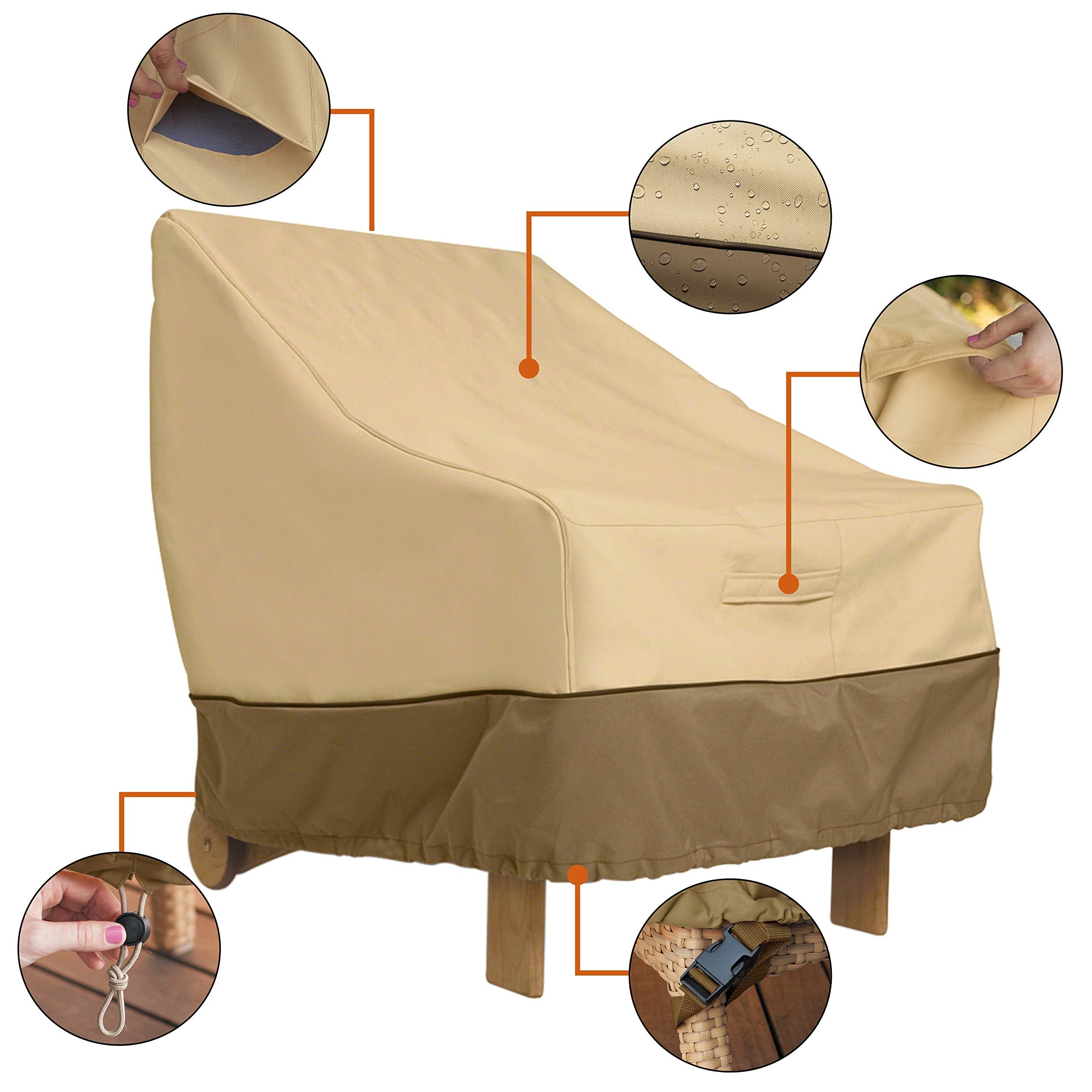 Classic Accessories Adirondack Chair Cover with padded handles