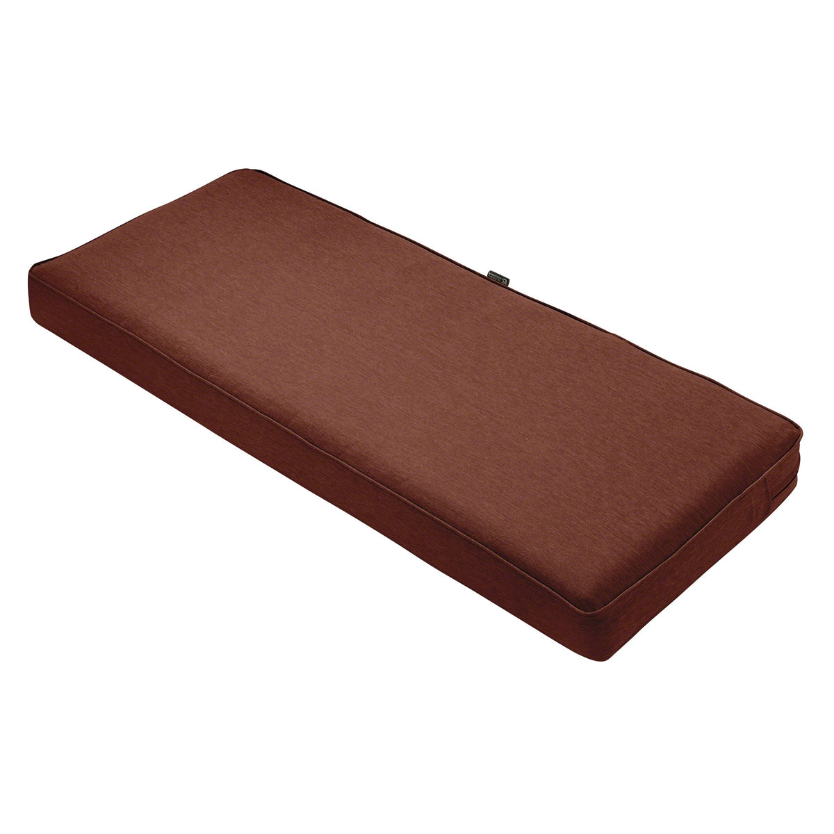 Classic Accessories Montlake 42x18x3 outdoor bench cushion in Heather Henna front view