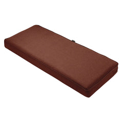 Classic Accessories Montlake 42x18x3 outdoor bench cushion in Heather Henna front view