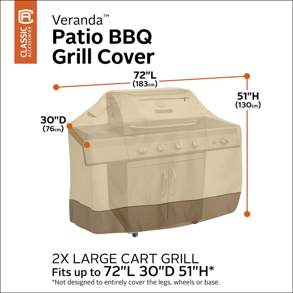 Classic Accessories Veranda grill cover on a barbecue
