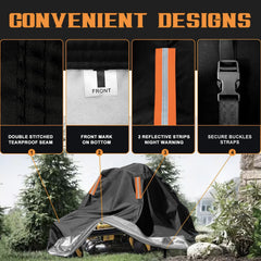 ClawsCover Zero Turn Mower Cover 60 Inch Deck side view