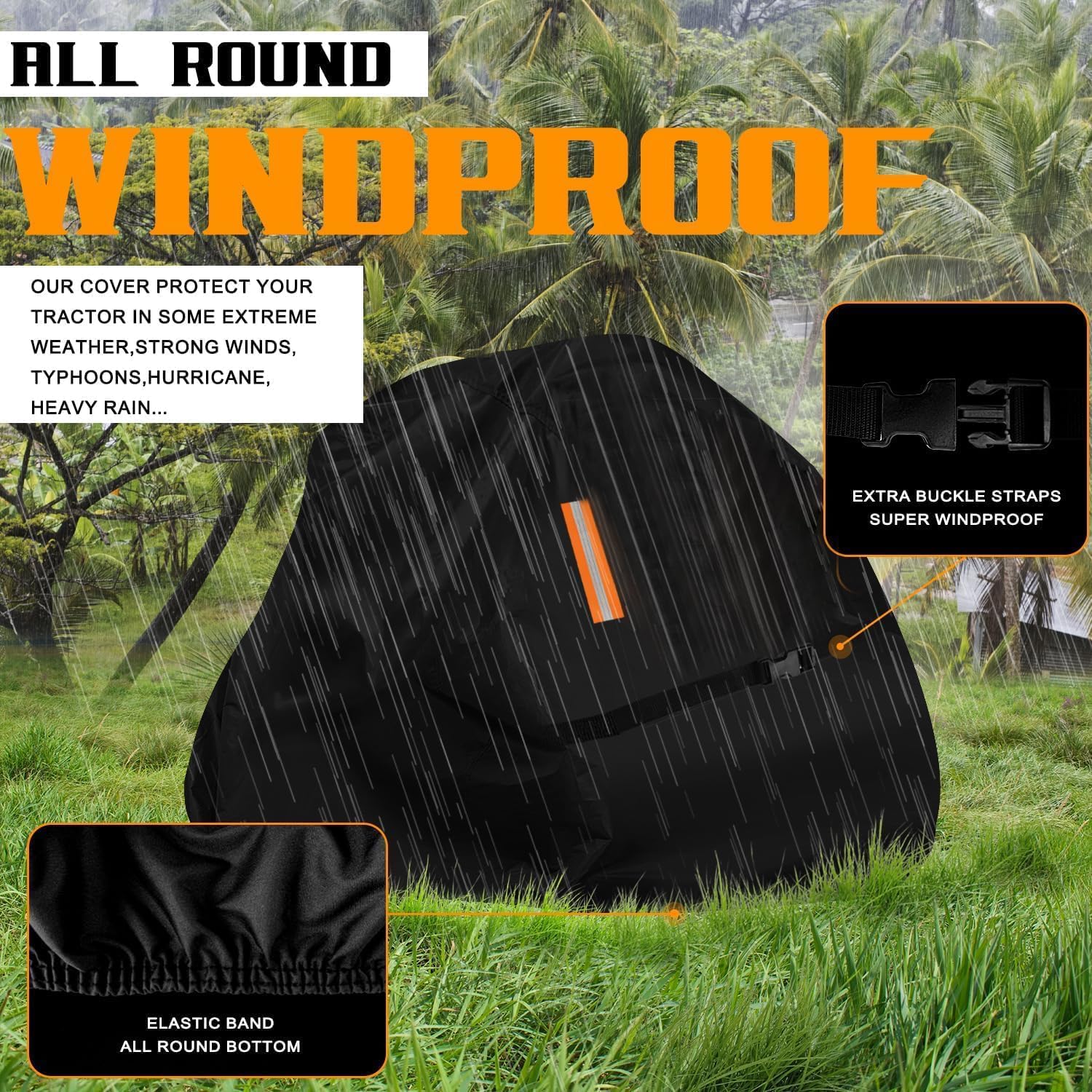 ClawsCover Zero Turn Mower Cover on a mower