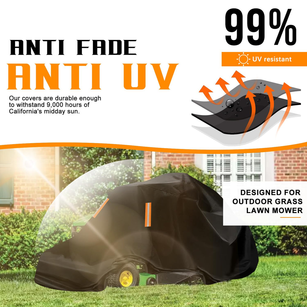 ClawsCover Zero Turn Mower Cover with windproof buckle straps