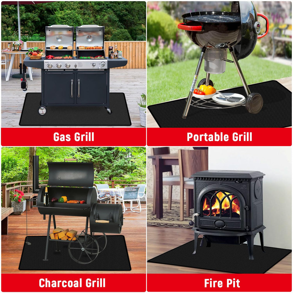 clean rumlick grill mat with water stains being washed off