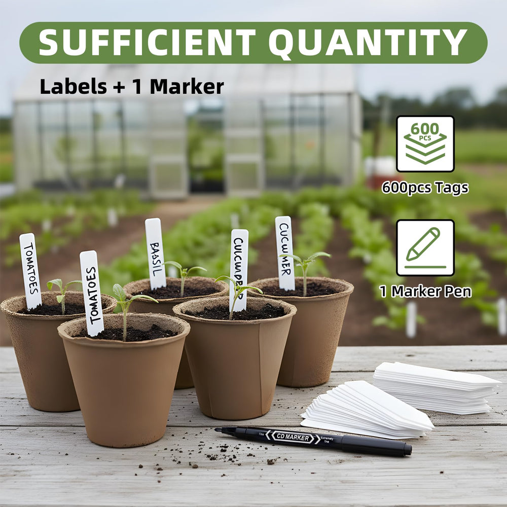 CLEANGOR plant labels and marker pen set