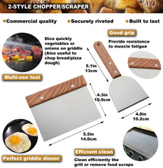 Cleaning brush and bottles from ROMANTICIST griddle kit