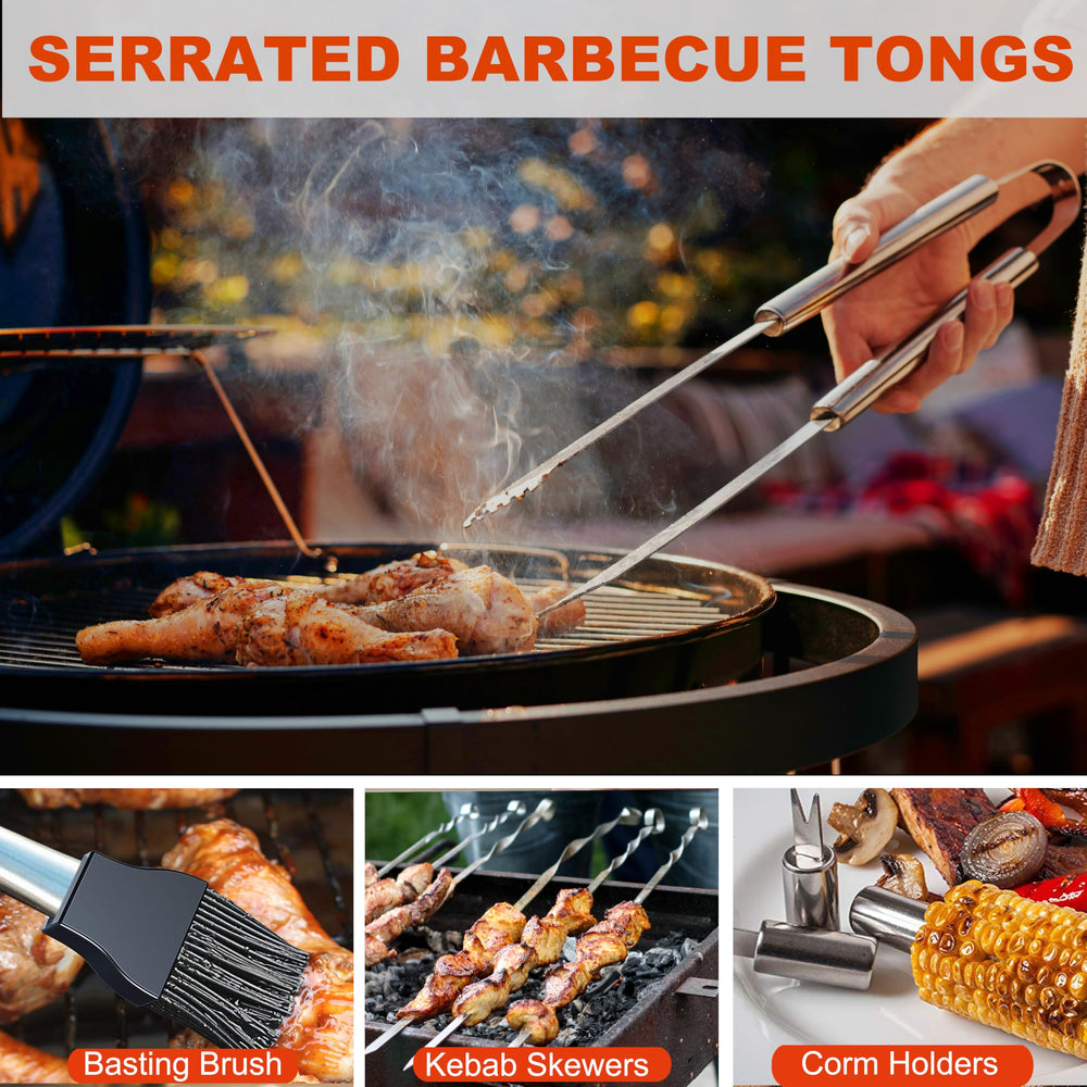 Cleaning brush with extra brush head from Grilljoy BBQ Set