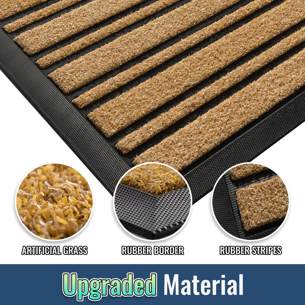 Cleaning the BEHERO door mat with a vacuum