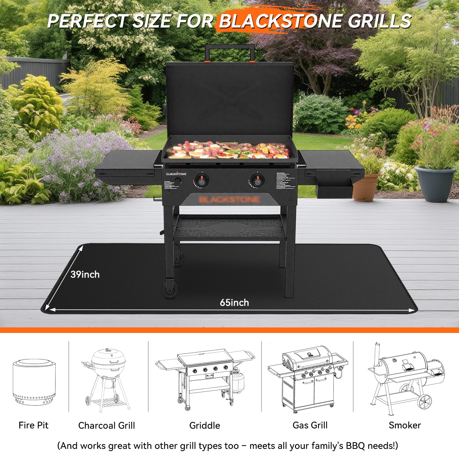 cleaning the rumlick grill mat with a damp cloth