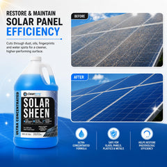 CLEANTITE Solar Panel Cleaner 1 Gallon packaging details
