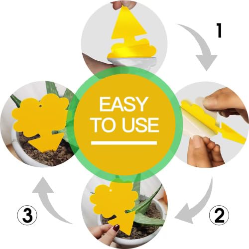 Cleanuper Gnat Killer Sticky Trap in cloud shape, yellow