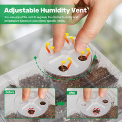 Clear base tray of Bonviee seed starter kit