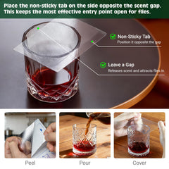 Clear design of LFSYS Fruit Fly Trap blending into kitchen