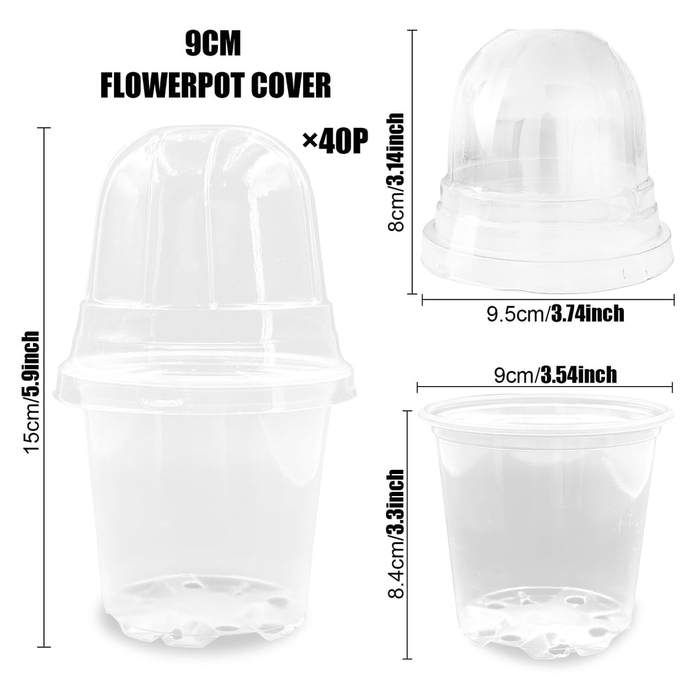 Clear RooTrimmer nursery pot showing drainage holes