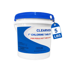 CLEARVIEW Chlorine Tablets 1 Inch package front view