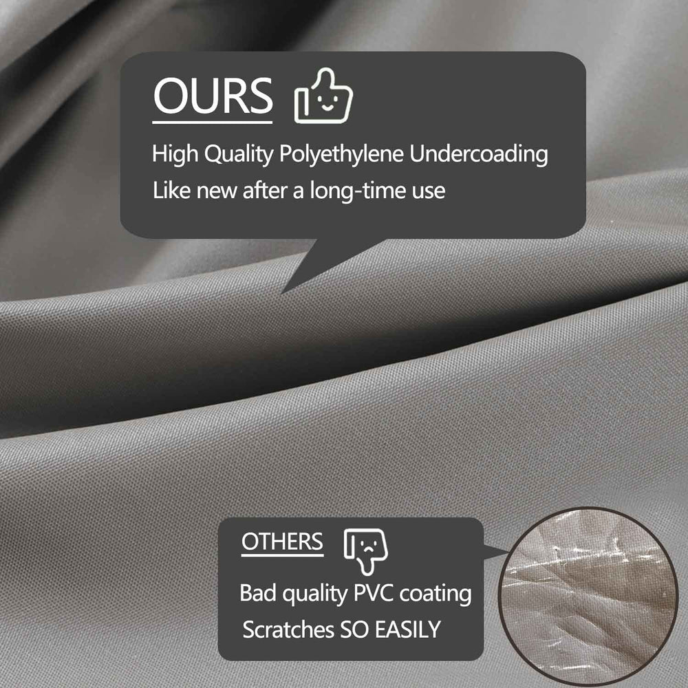 Click-close straps of Flexiyard sectional cover