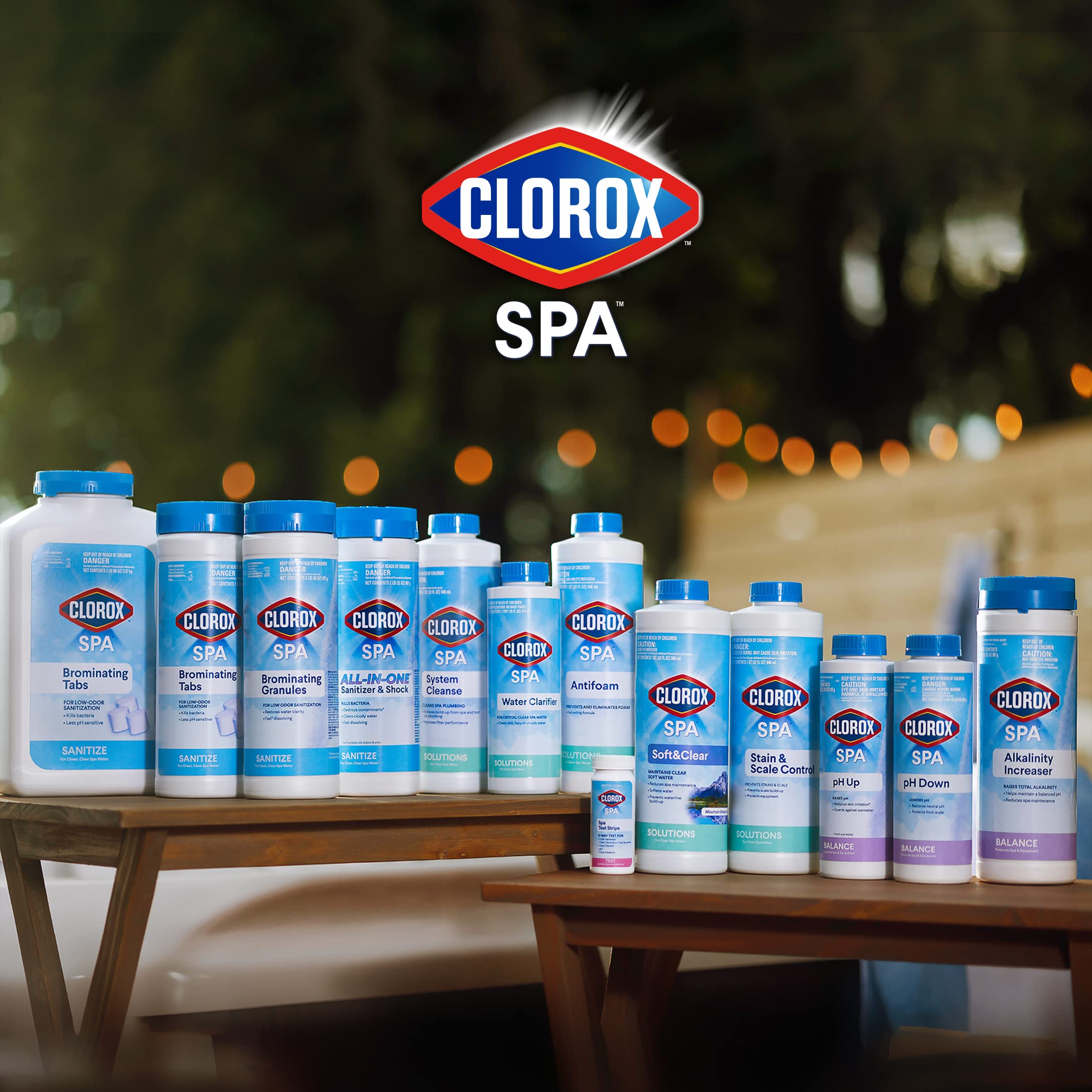 CLOROX Pool&Spa Spa pH Up 18 oz packaging
