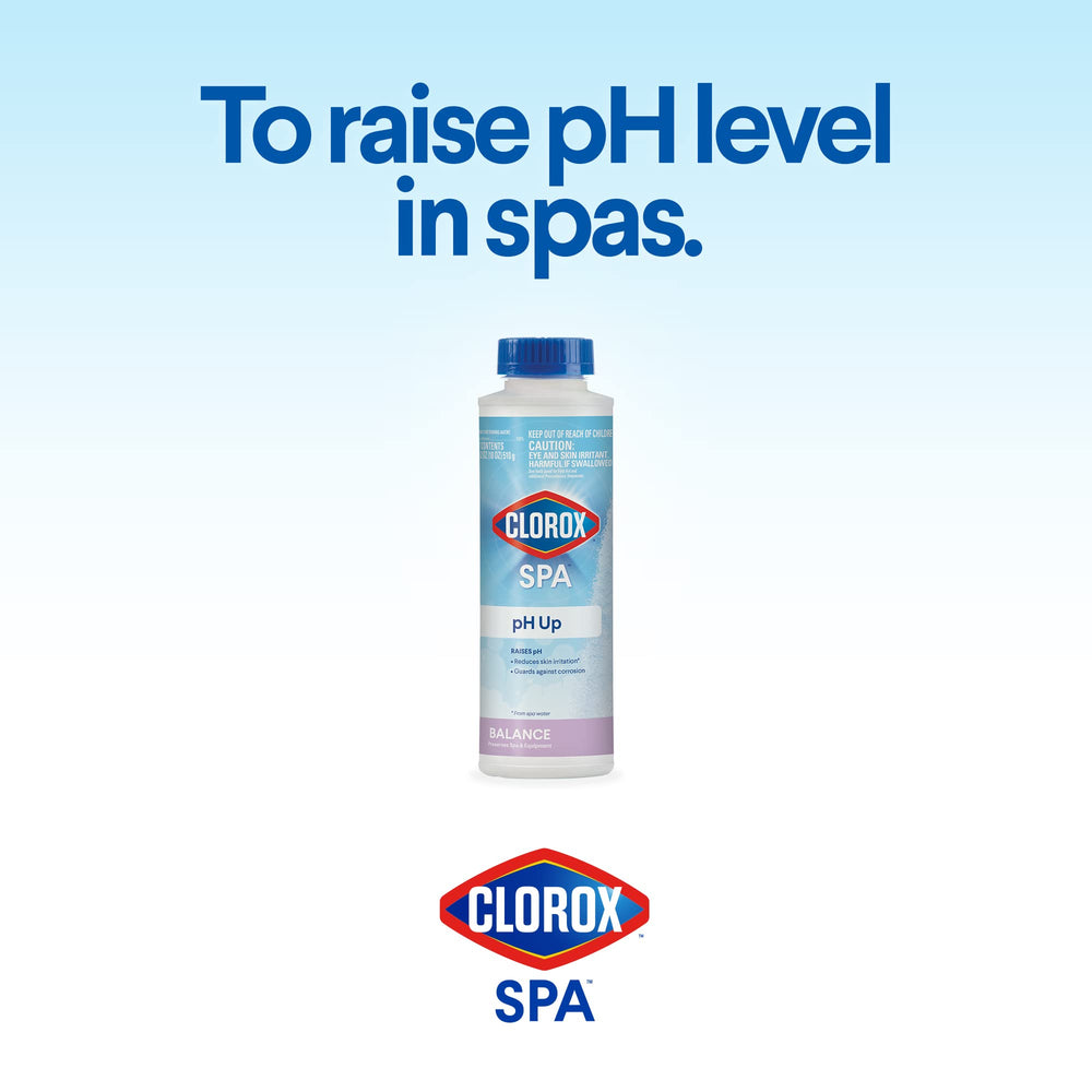 CLOROX Pool&Spa Spa pH Up bottle side view