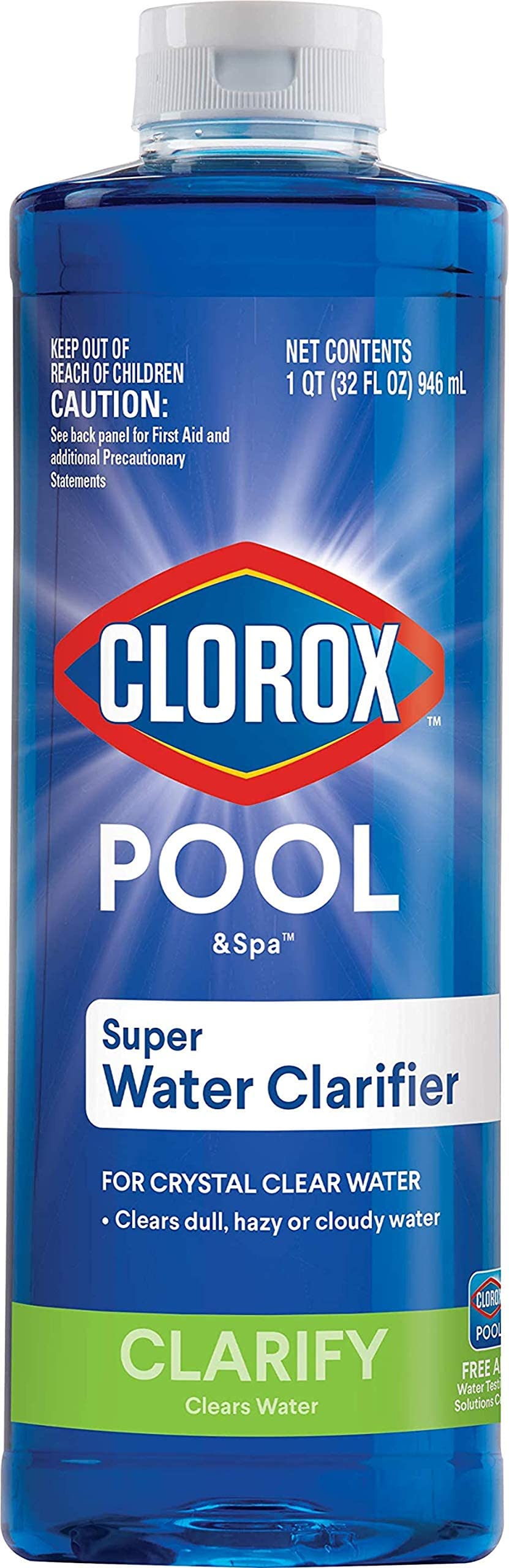 CLOROX Pool&Spa Super Water Clarifier front view 32 Fl Oz