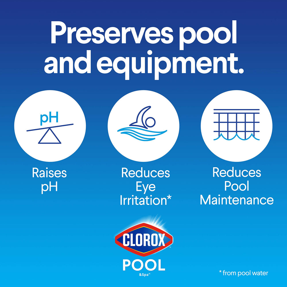 CLOROX Pool&Spa Swimming Pool pH Up 4LB side view
