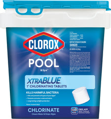 CLOROX Pool&Spa XtraBlue 1” Chlorinating Tablets 5 lbs front view