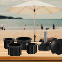 Close-up of 1.85-inch outdoor umbrella hole ring